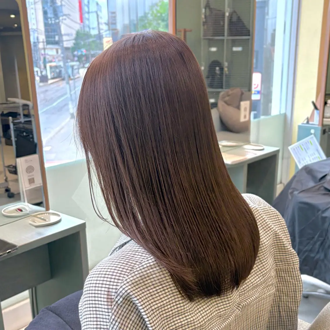 セミロング カラー グレージュ ヘーゼル カット ヘアカラー 🫧透明感カラー/ 青山瑞季🫧のヘアスタイル