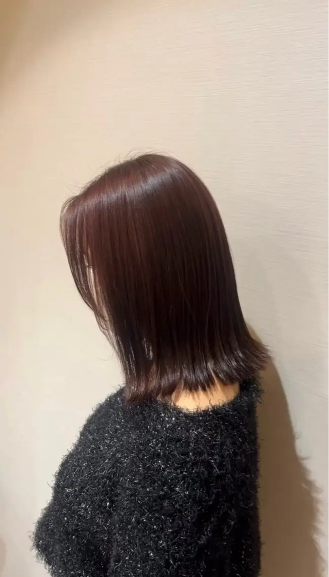 ミディアム 山本 梨華のヘアスタイル