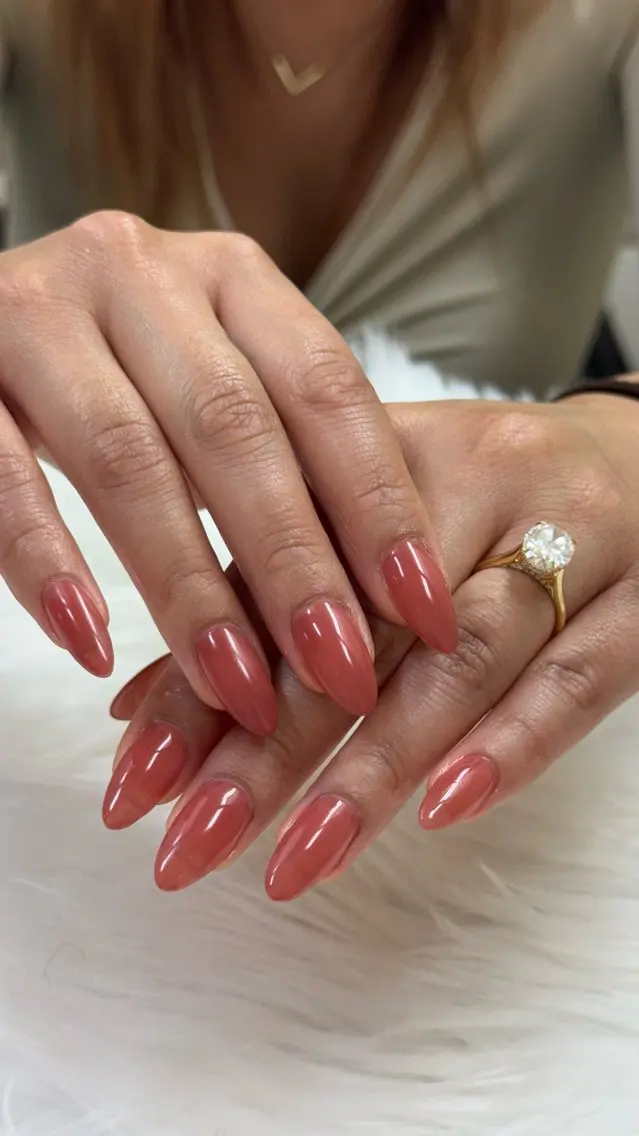 ネイル 長さ出し ワンカラーネイル Salon Ola* サロンオラ RIKOのネイルデザイン