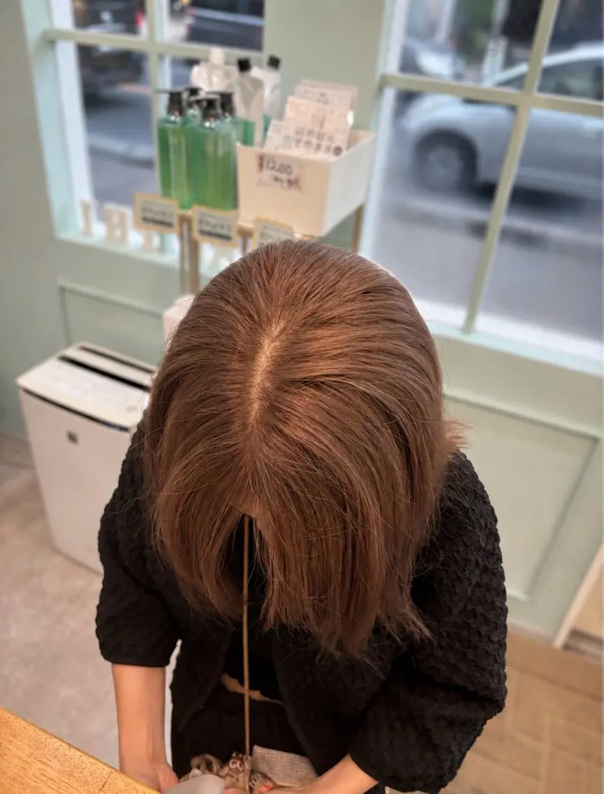 ミディアム ヘアカラー トリートメント 透明感カラー / tsukasa𖥧のヘアスタイル