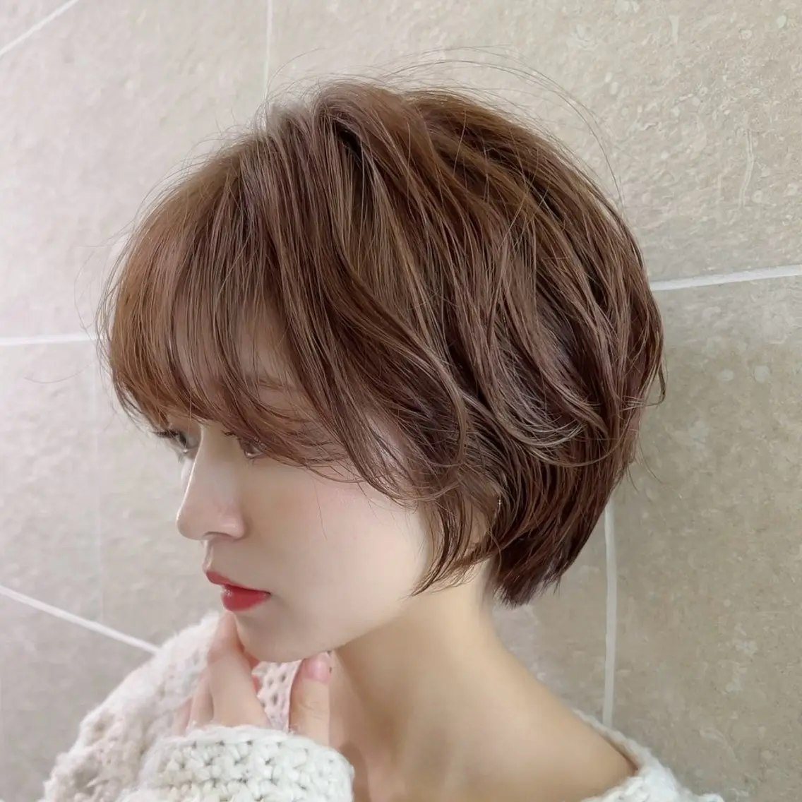 ショート パーマ 銀座美容師 末松知紘のヘアスタイル