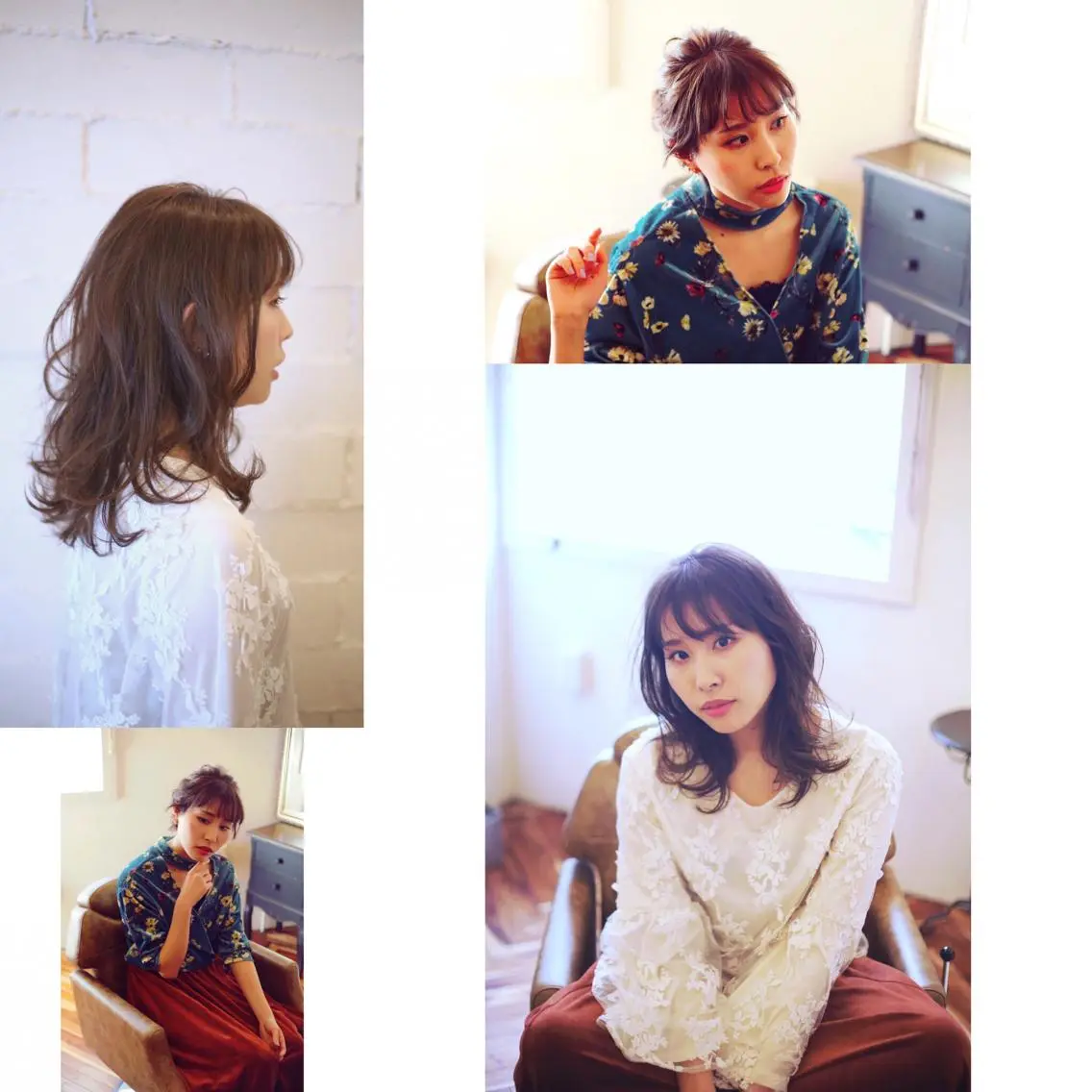 セミロング 工藤 久美のヘアスタイル