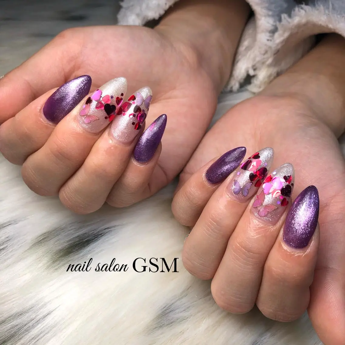 ネイル マグネットネイル ハンドネイル nail salon GSMのネイルデザイン