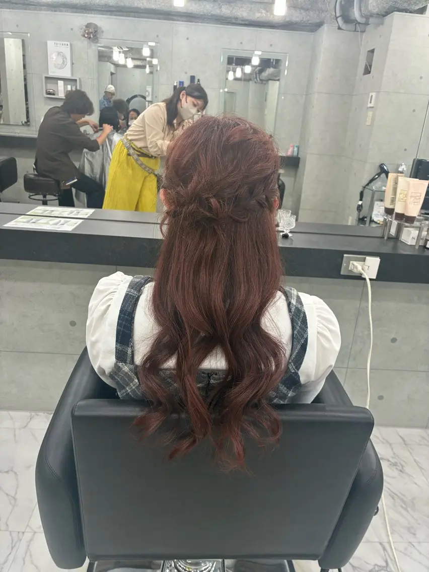 ロング ヘアアレンジ 結婚式・ブライダル ヘアセット Endearing 🌟銀座のヘアスタイル