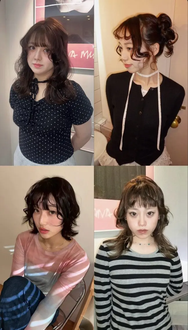 ミディアム カラー ヘアカラー miteゆい カラーモデルのヘアスタイル