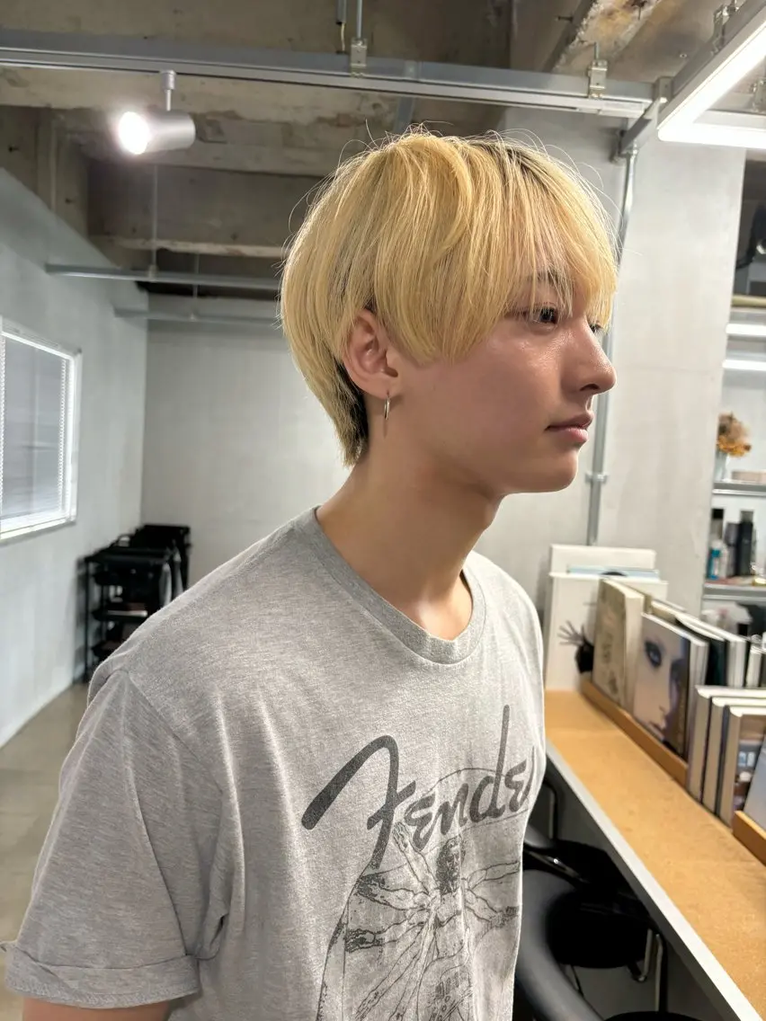ショート カラー メンズ カット ヘアカラー トリートメント メンズ/ダブルカラー /パーマ/来栖慧💈のヘアスタイル