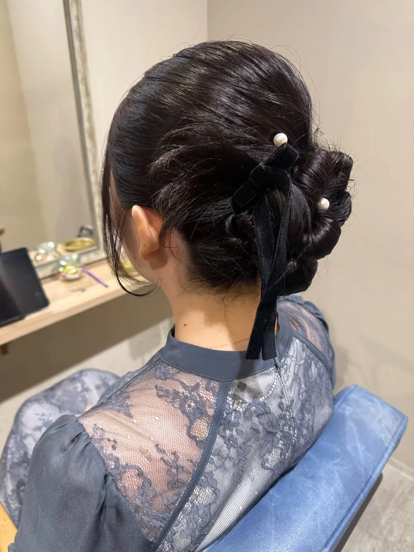 ロング ヘアアレンジ ヘアセット Connect Rumiのヘアスタイル