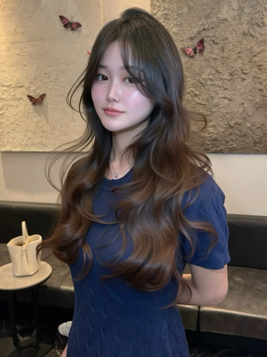 ロング 透明感×艶カラー🤍 🌟YOSHIKIのヘアスタイル