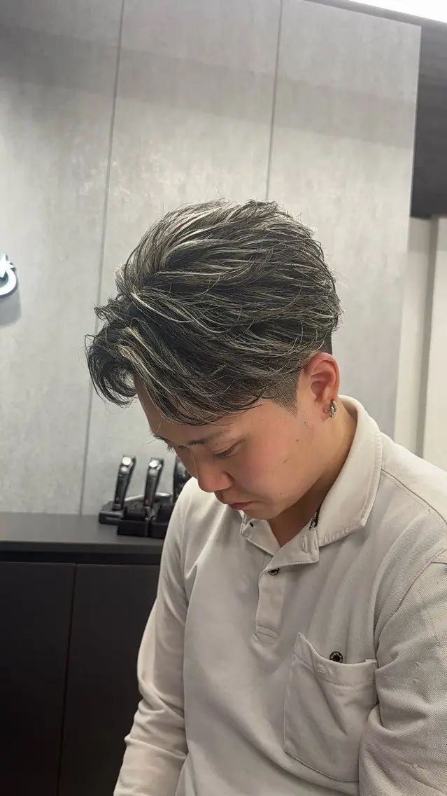 ショート カラー メンズ メンズ特化美容師 tassyのヘアスタイル