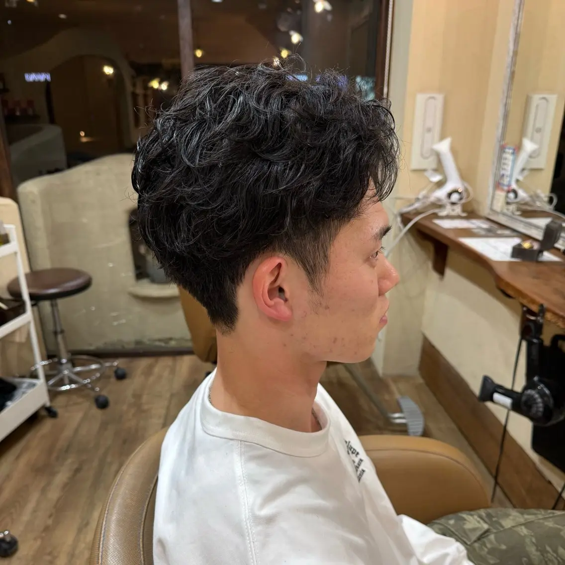 ショート パーマ メンズ メンズパーマ 🕊‎pique りん🕊のヘアスタイル