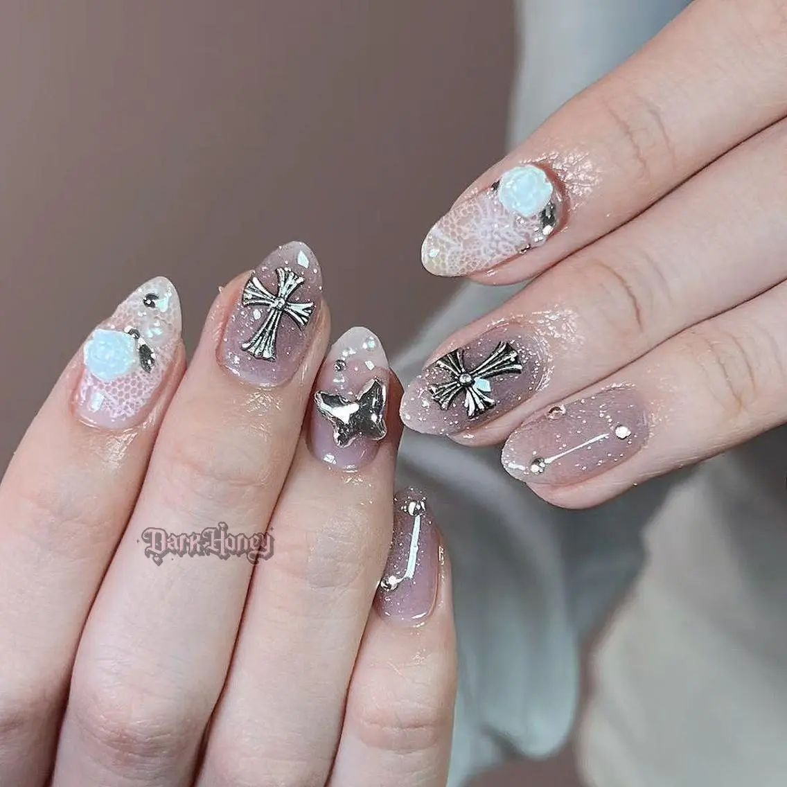 ネイル ハンドネイル Dark Honey nozomiのネイルデザイン