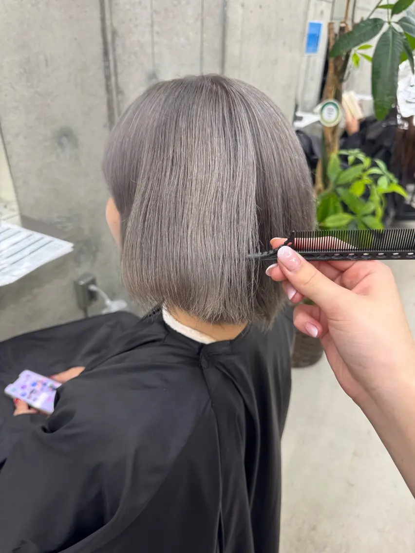 カラー ヘアカラー Asami/名古屋/ ハイトーン/デザインのヘアスタイル