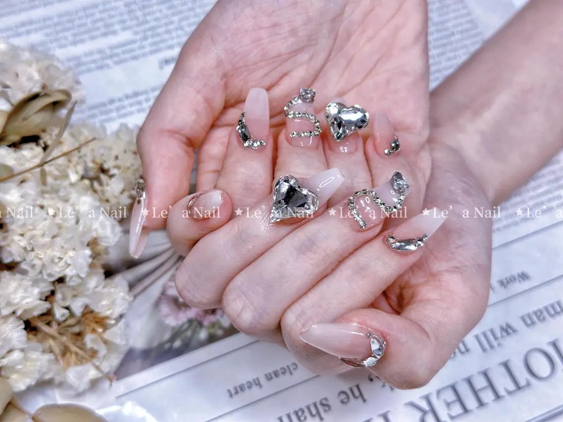 セミロング カラー ネイル Le’a NailSalonのネイルデザイン