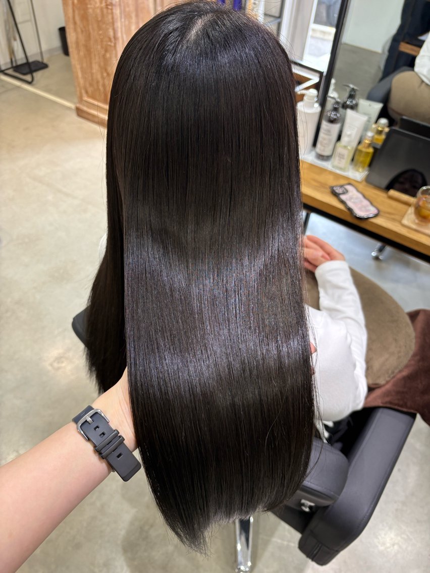 ロング 髪質改善 縮毛矯正 縮毛矯正 anB Bのヘアスタイル