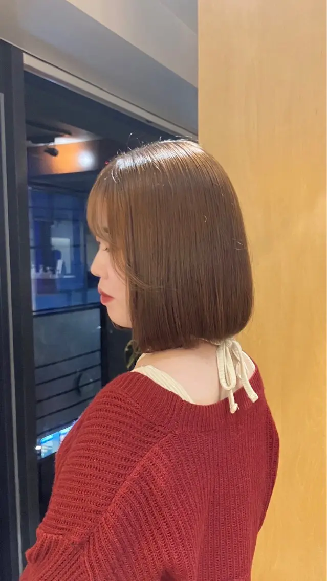 セミロング パーマ 縮毛矯正 fifth原宿 AiRi🧸のヘアスタイル