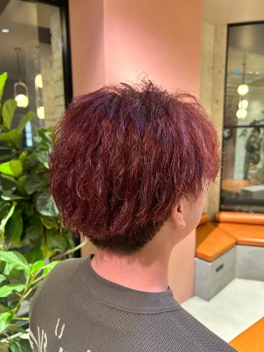 カラー メンズ ヘアカラー 石井 大空のヘアスタイル