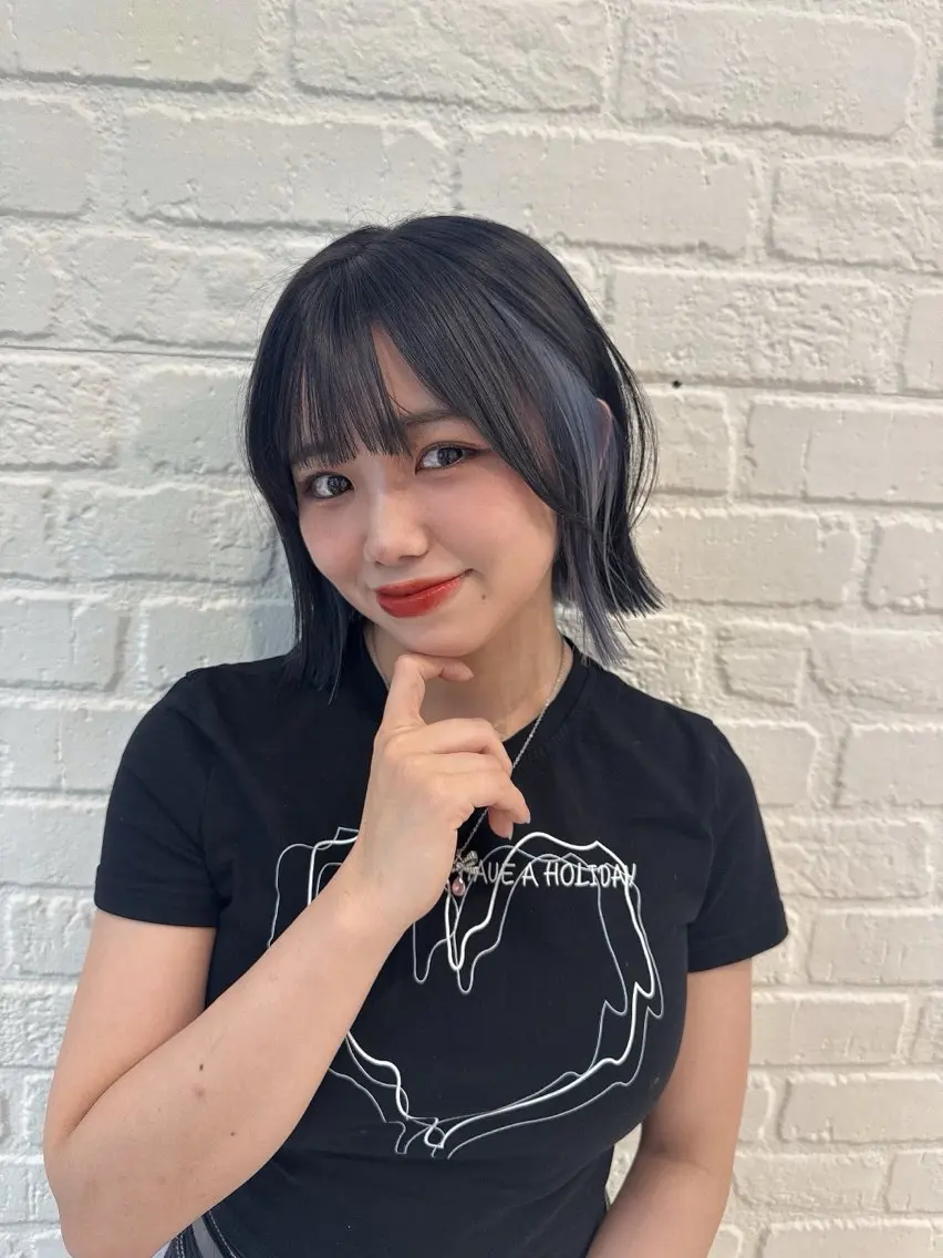 ミディアム カラー ボブ カラーお任せ下さい ✨️おかだまなみのヘアスタイル
