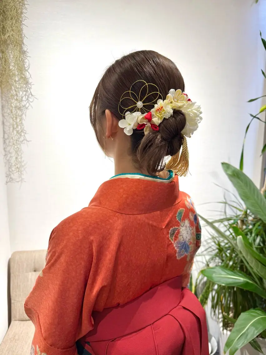 ミディアム ヘアアレンジ ヘアセット ショート×カラー 🦊堀米早紀【荻窪】のマツエク・マツパデザイン