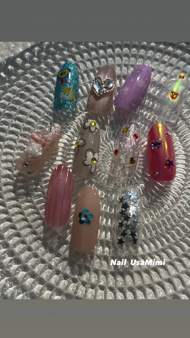 ネイル アートネイル ジェルネイル グラデーション 韓国ネイル ワンカラーネイル ハンドネイル 本町NailUsa Mimi RIKOのネイルデザイン