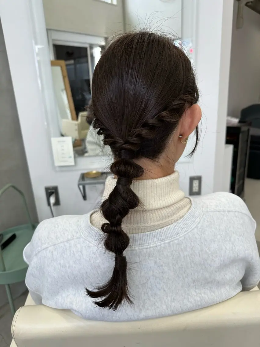 ミディアム ヘアアレンジ さあや 【透け感/艶感】のヘアスタイル