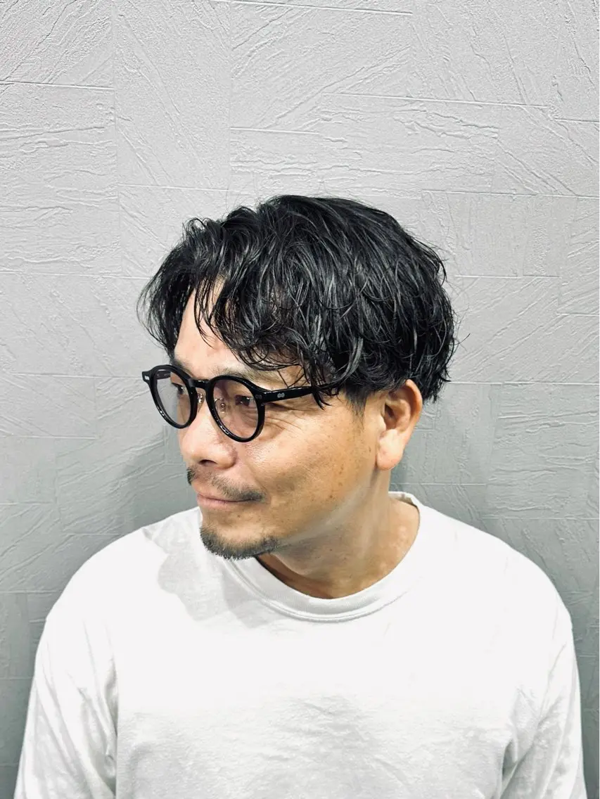 ショート パーマ メンズ カット パーマ トリートメント 💈メンズパーマ💈 ナカザワ リョウのヘアスタイル