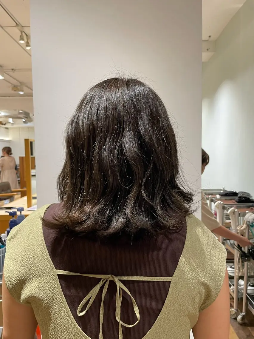 ミディアム カラー ヘアカラー 井上 ほのかのヘアスタイル
