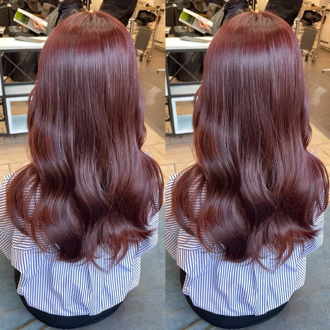ロング カラー ヘアカラー トリートメント ブリーチなしカラー kana🐱のヘアスタイル