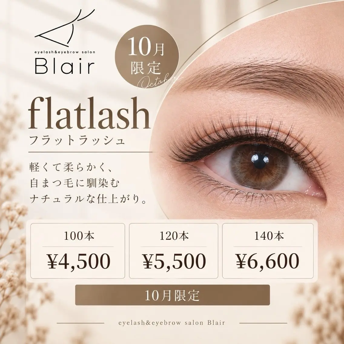 フラットラッシュ100本の写真