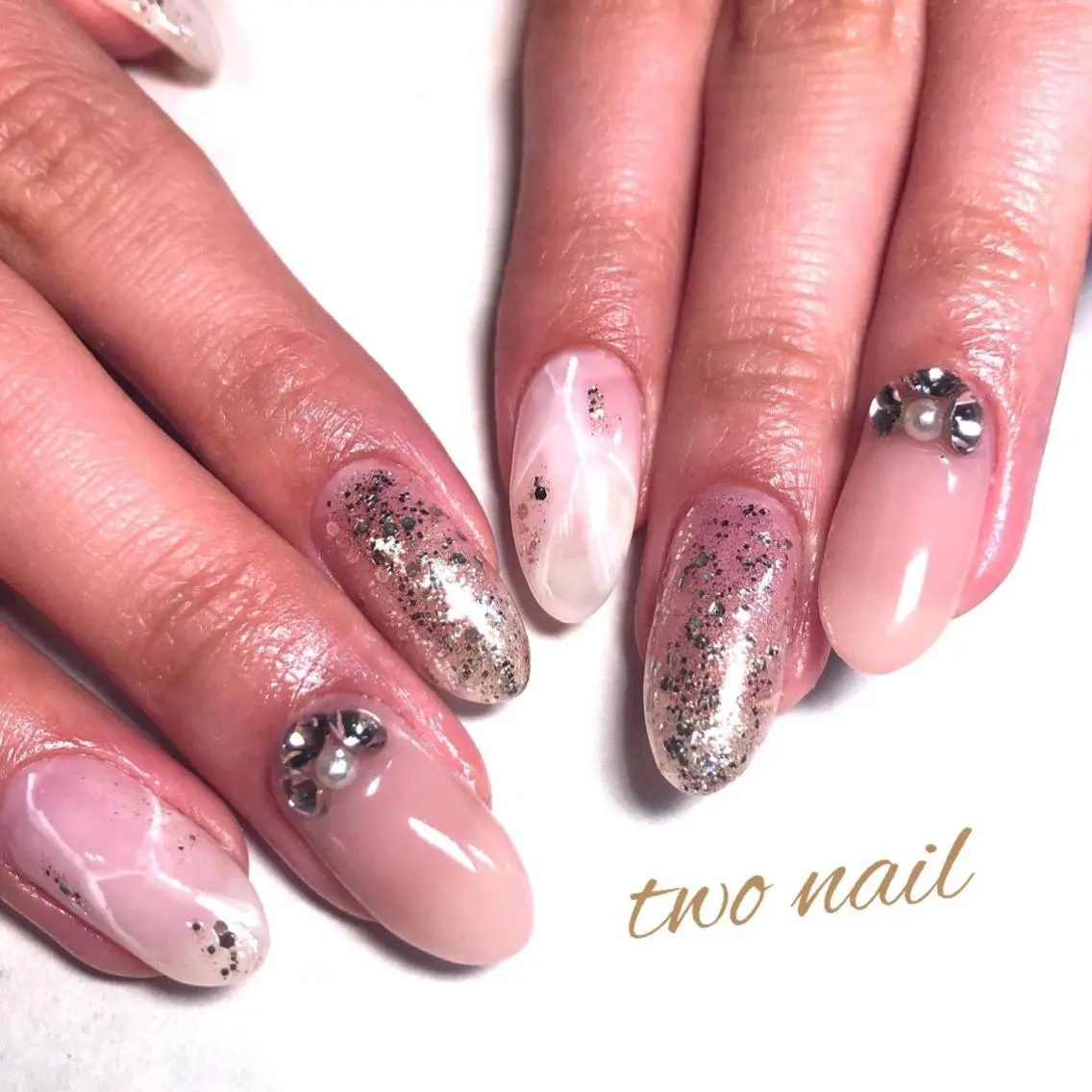 ネイル 大理石ネイル(マーブル) two nailのネイルデザイン