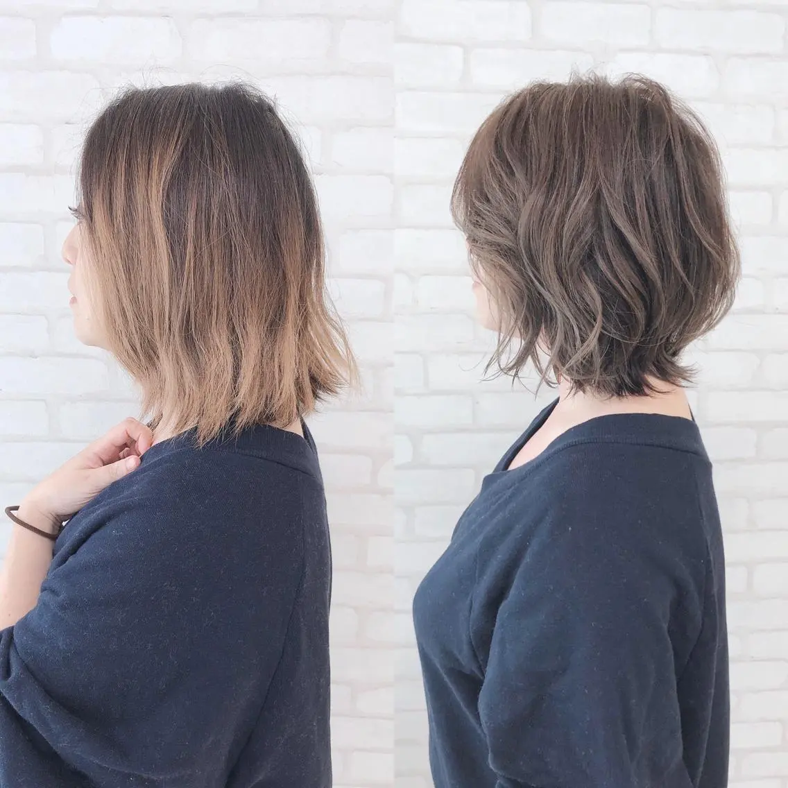 ミディアム アビリタ 警固のヘアスタイル