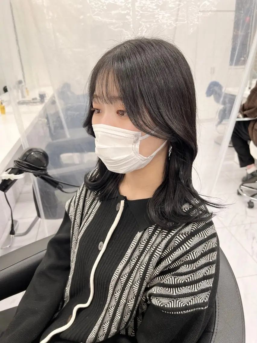 ミディアム カラー パーマ ヘアアレンジ メンズ 上品＆韓国風 🥀海心🥀のヘアスタイル