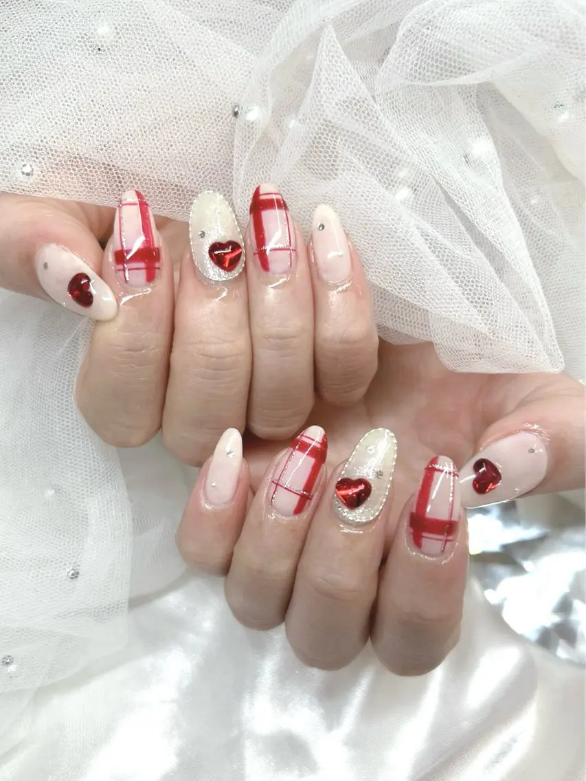セミロング ハンドネイル Nailsalon Angeのネイルデザイン