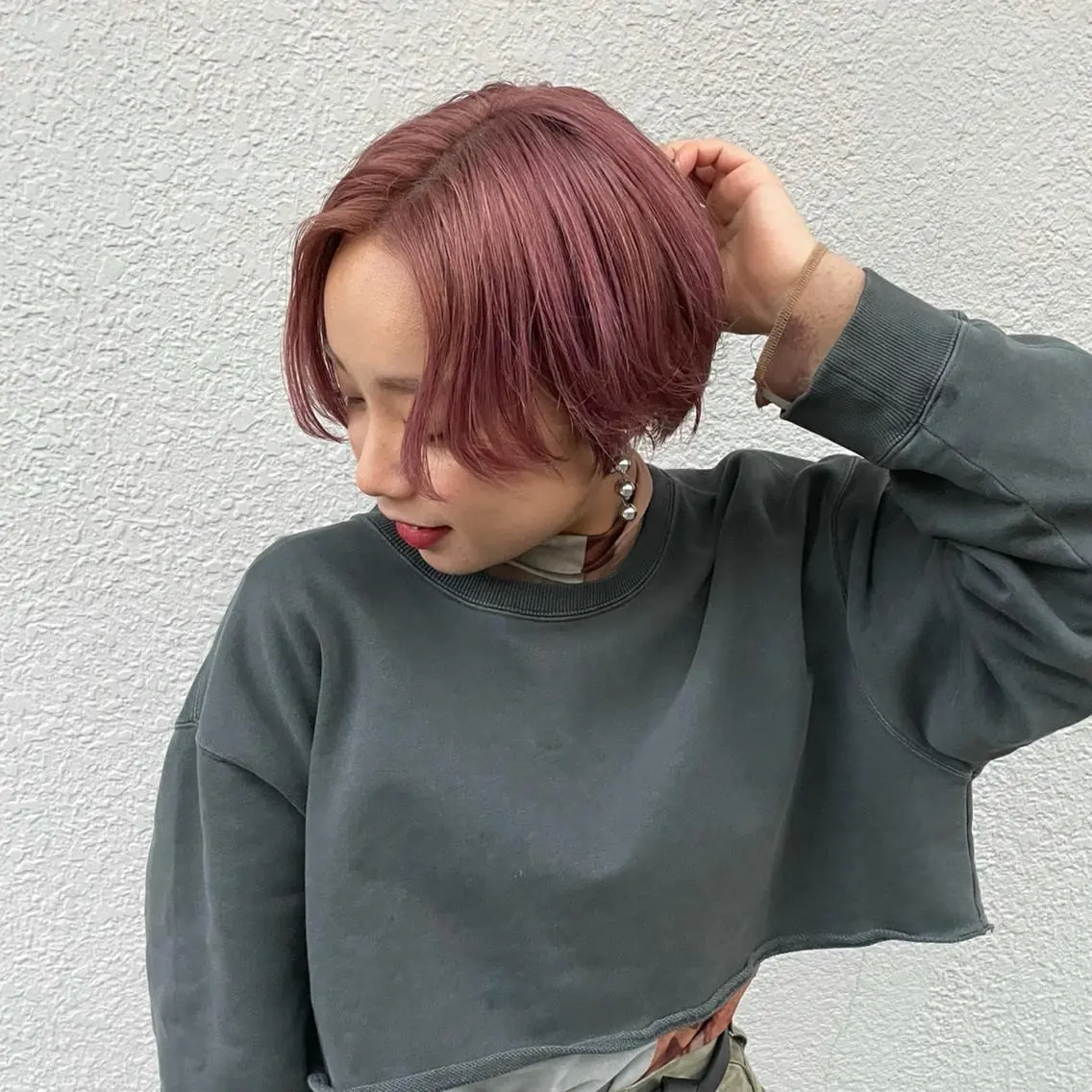 ショート カラー ピンクカラー ✨👑お洒落ショート ❣️村上せいな✨のヘアスタイル