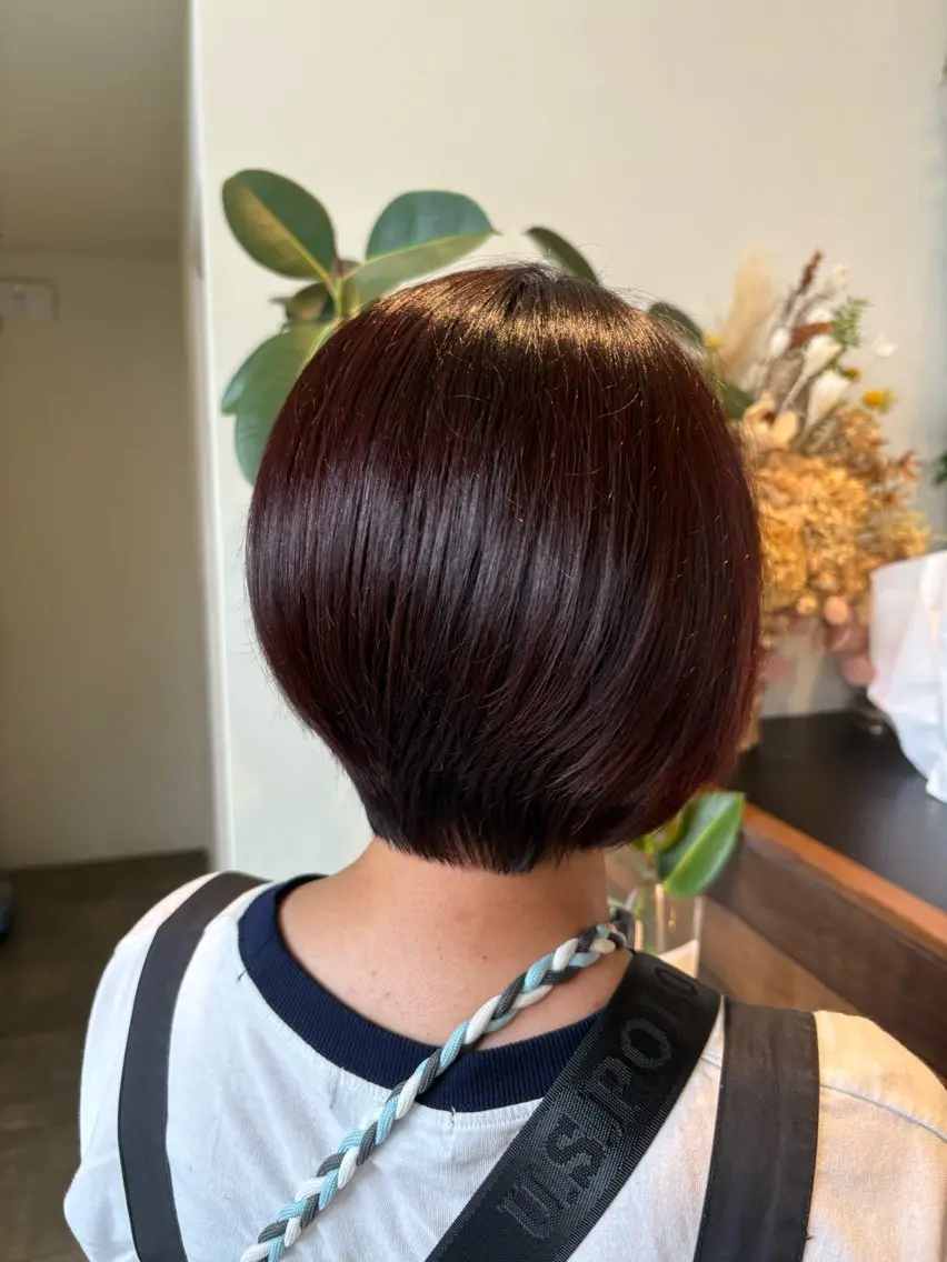 ショート ショートボブ ボブ ショートヘア 小顔カット カット トリートメント 高橋 乙葉のヘアスタイル
