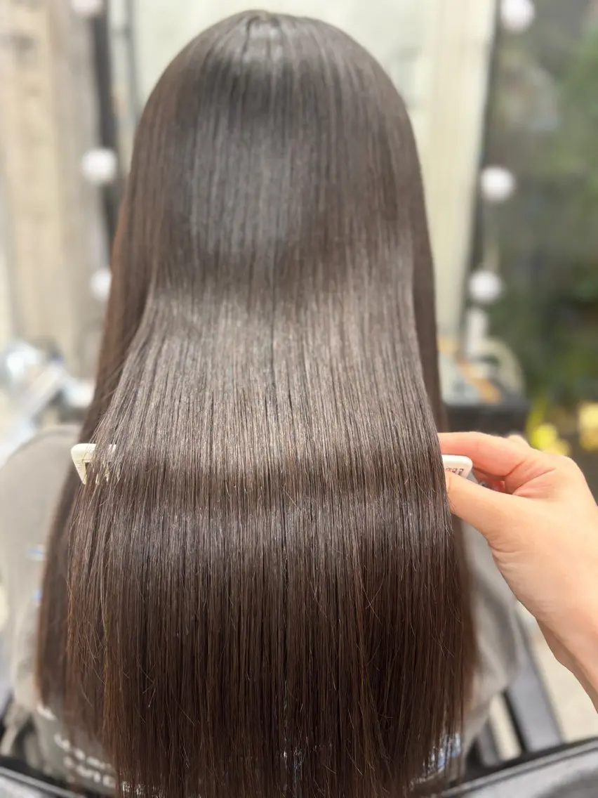ロング 縮毛矯正 縮毛矯正 宮尾 星夢のヘアスタイル