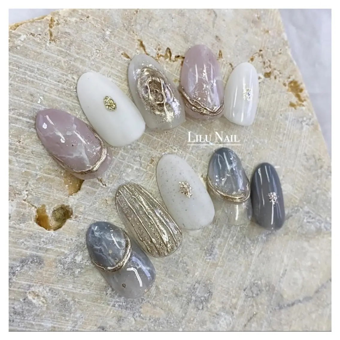 ネイル ニュアンスネイル モチの良さ◉ フィルインネイル♡のネイルデザイン