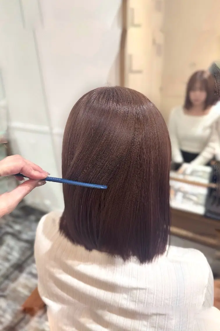 カラー ブリーチ ブラウンカラー 透明感カラー ダブルカラー ヘアカラー 山田 獅空のヘアスタイル