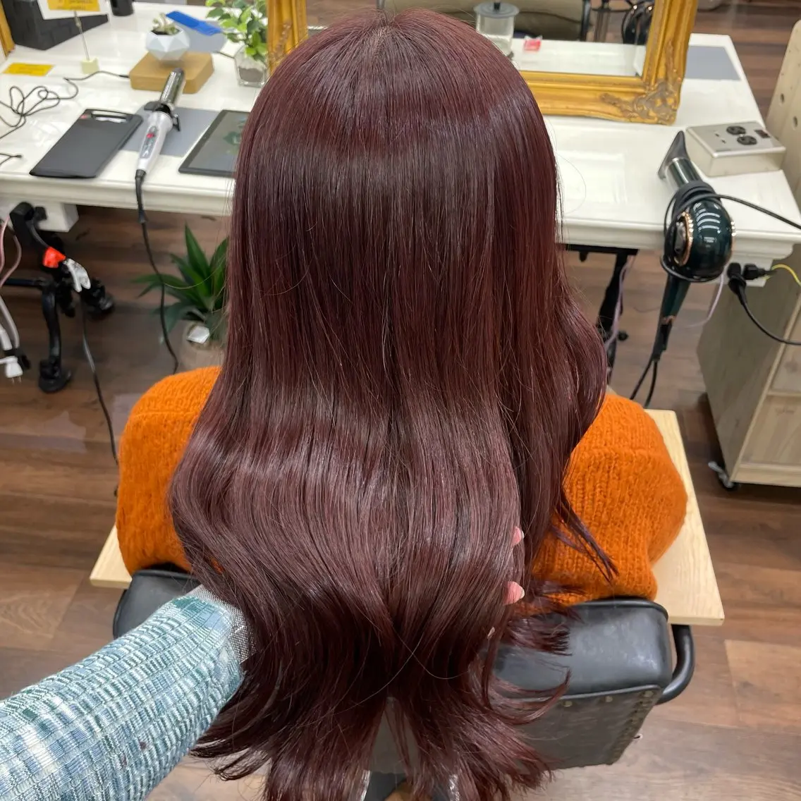 ロング カラー カット ヘアカラー 🎀ときの/髪質改善 透けッ暖色カラー🪞のヘアスタイル