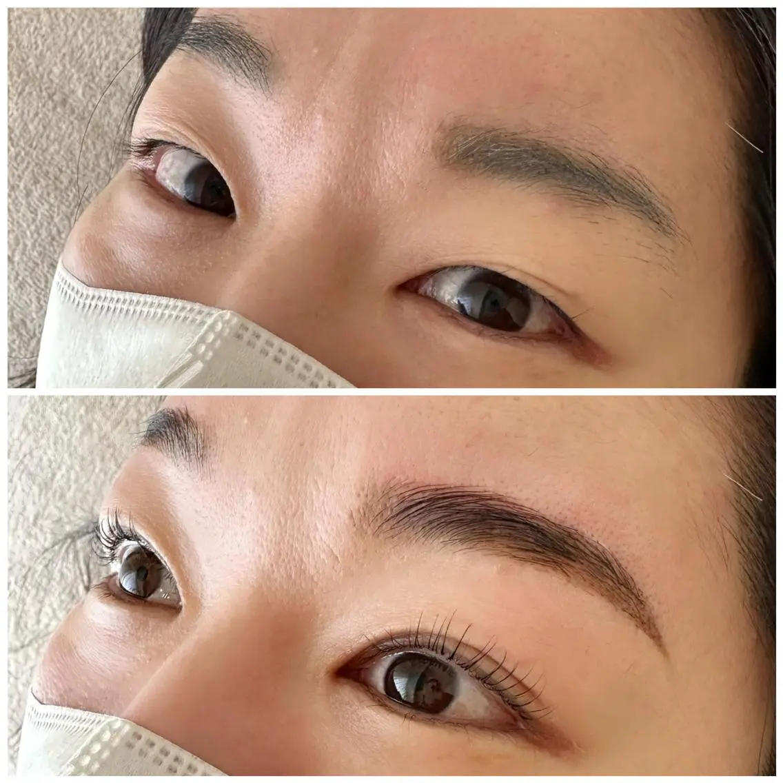 マツエク・マツパ 一重×まつ毛パーマ 小顔コルギとまつげ パーマMiyongのマツエク・マツパデザイン