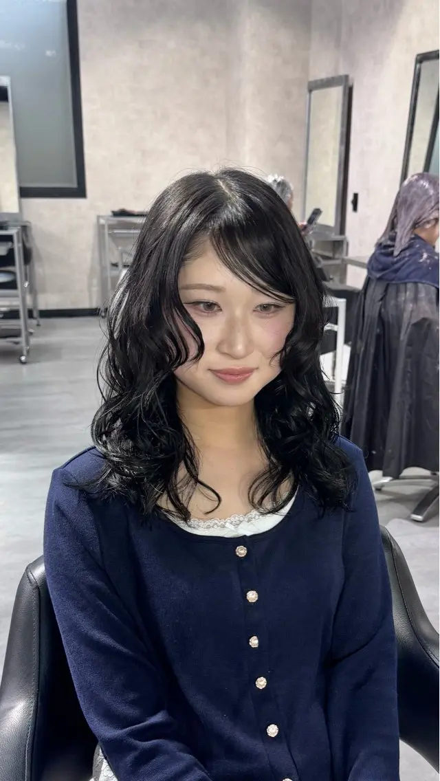 セミロング セミロングパーマ レイヤーカット カット B E C H I C O〔べち子〕のその他イメージ
