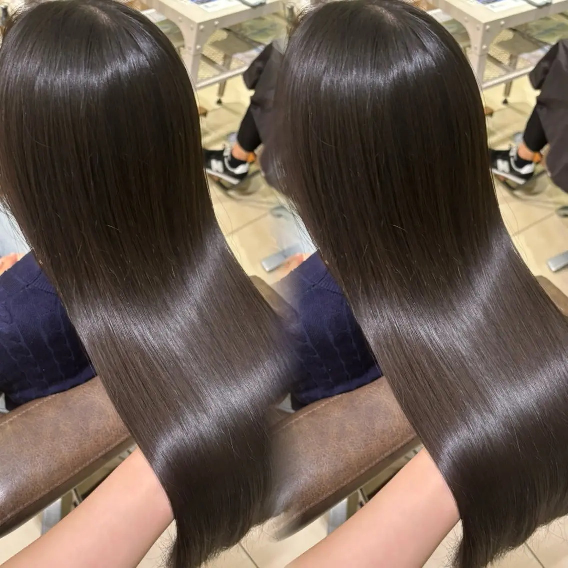 ロング 🩶【巻ける縮毛 矯正】🩶蘭のヘアスタイル