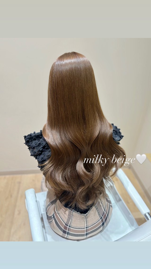 ロング カット ヘアカラー トリートメント KANON トレンドモテヘア🎀のヘアスタイル