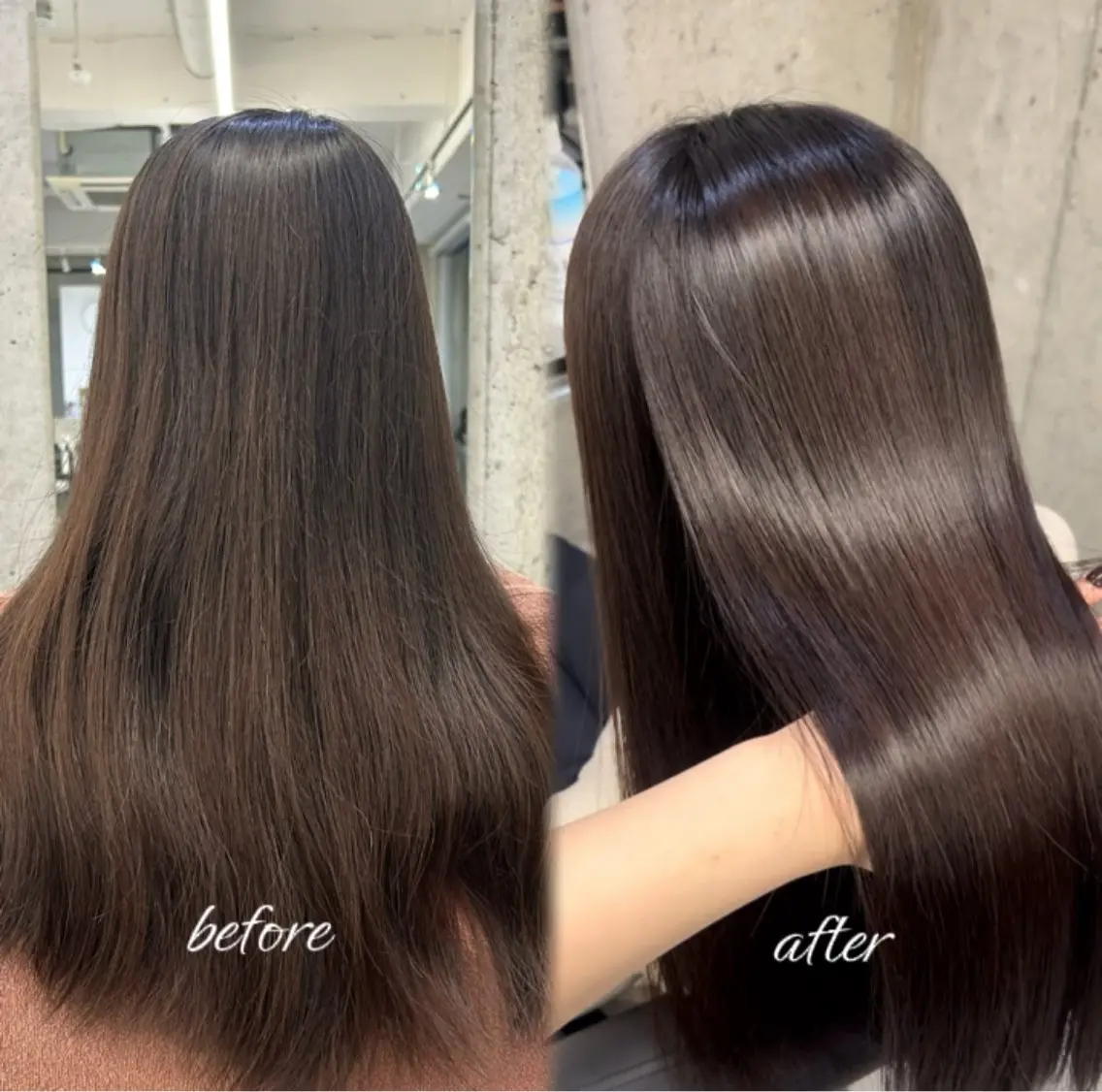ロング 縮毛矯正 トリートメント ヒナ .のヘアスタイル