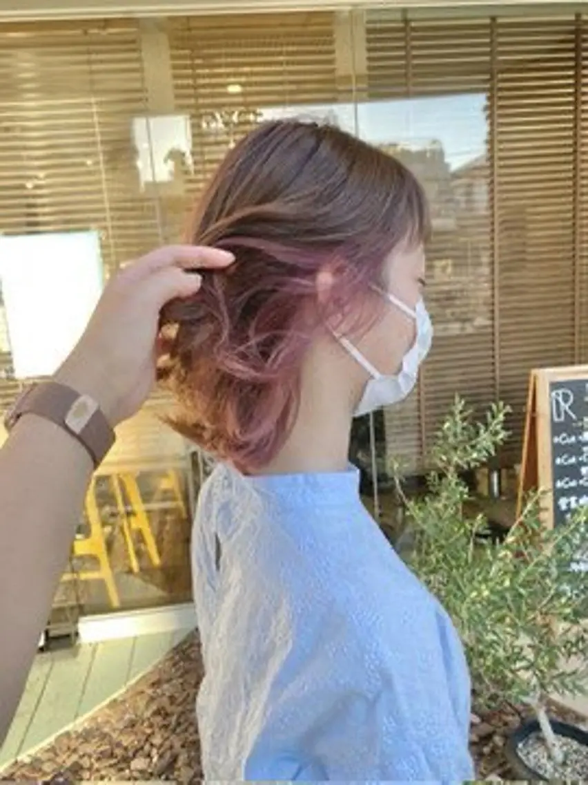 【✨🌈デザイン重視🌈✨】髪質改善インナー《ブリーチ+オンカラー》＋トリートメント🫧の写真