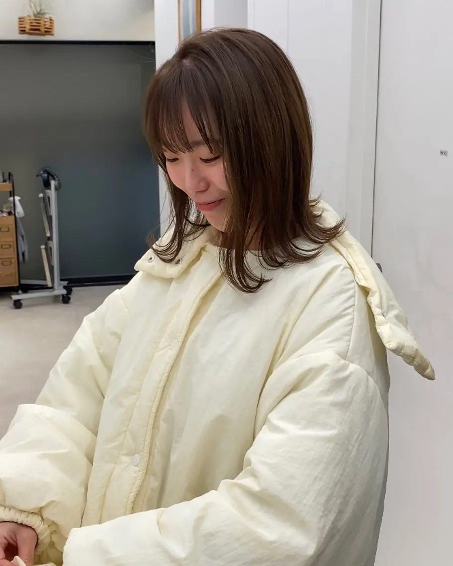 ミディアム カラー カット ヘアカラー トリートメント noa/ 渋谷のヘアスタイル