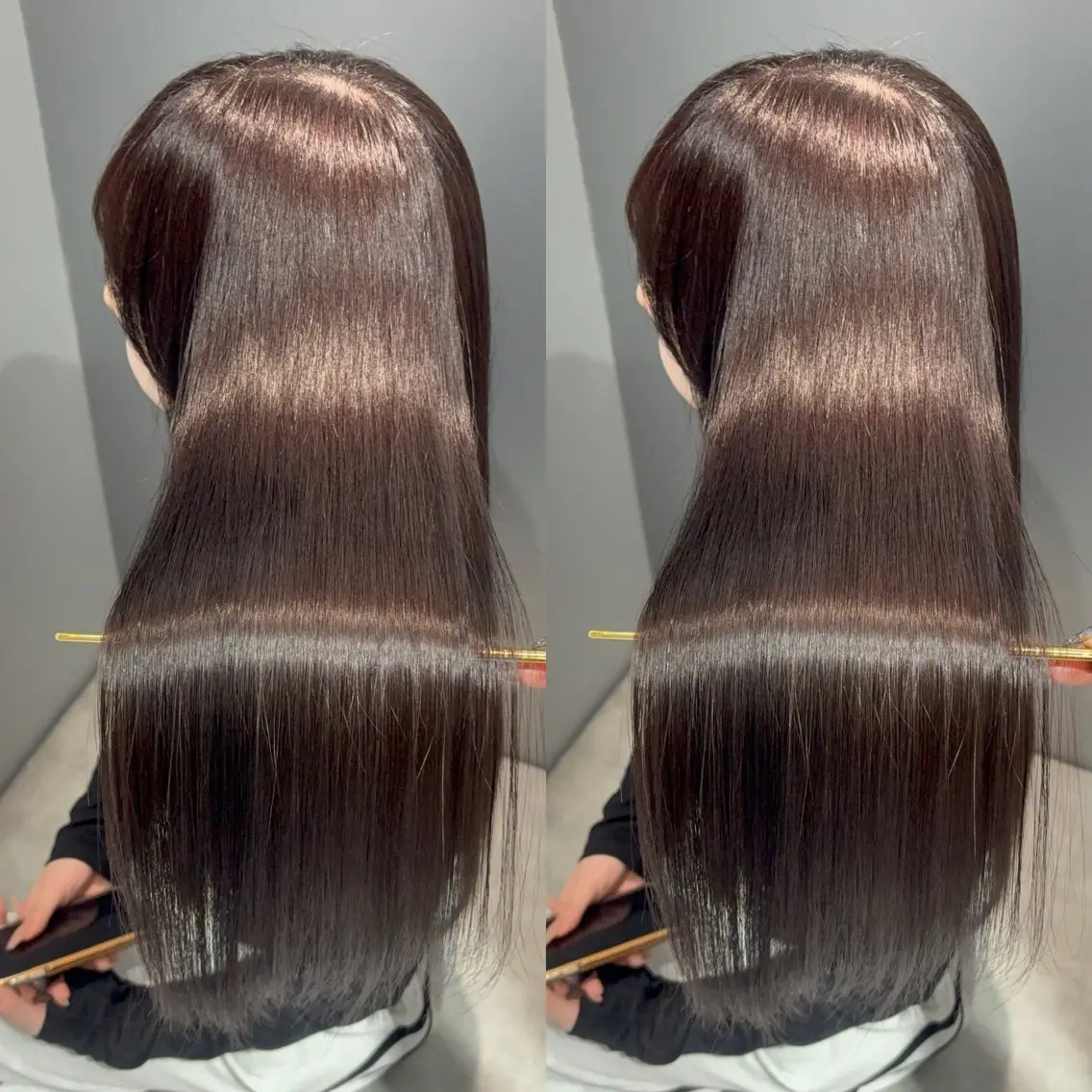 ロング カラー カット ヘアカラー トリートメント youres hairのヘアスタイル