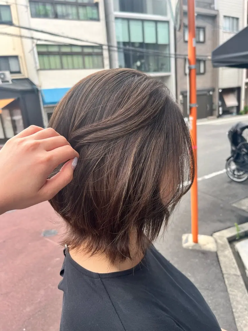 ミディアム 藤倉なつみ/ パーマモデル様募集中のヘアスタイル