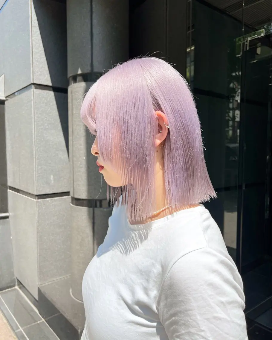 ミディアム カラー ヘアカラー サイトウ ダイチのヘアスタイル