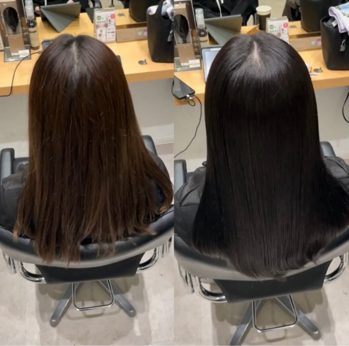 ミディアム カラー アディクシーカラー 透明感カラー エドルカラー グレージュ トリートメント 髪質改善ヘアケア 艶髪特化/上田のヘアスタイル