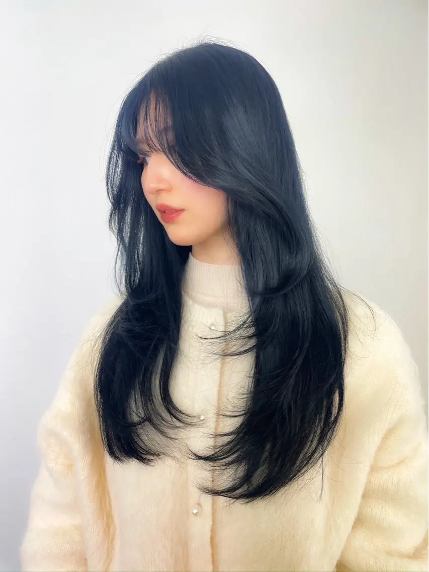 ロング 韓国×ワンホン 艶カラー/ハヅキ🎀のヘアスタイル